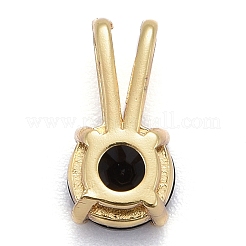 Pendentifs avec zircon cubiques à micro-pavés en laiton&nbsp;X-KK-P192-04-G04