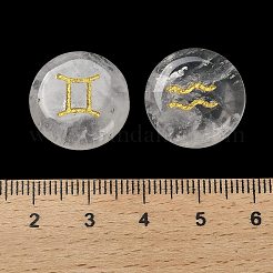 12 Konstellation natürlicher Quarzkristall-Cabochon-Satz&nbsp;G-Q190-03C