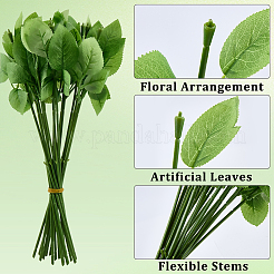 40 Stück 2 Stile Kunststoff künstliche Blumenhalterung Basis & Zweig für DIY Handwerk Blumenarrangement Zubehör&nbsp;AJEW-SP0003-85