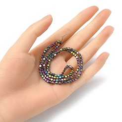 Placage sous vide pvd électrodéposition de brins de perles d'hématite synthétique non magnétiques&nbsp;G-YW0001-48C