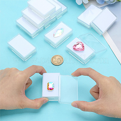 Boîtes de rangement rectangulaires en plastique PS pour pierres précieuses en vrac&nbsp;CON-WH0095-140B-01