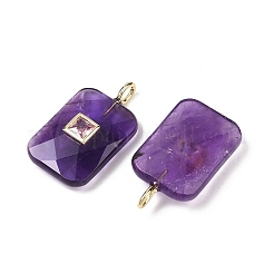 Natürlichen Amethyst Edelsteinanhänger&nbsp;LS-G-I391-03G-10