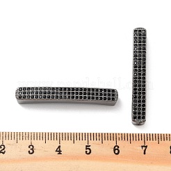 Perles de placage en laiton avec zircone cubique de micro pave&nbsp;KK-C063-21EB