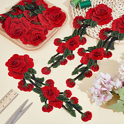 Polyester Sticktuch Aufbügeln/Aufnähen&nbsp;DIY-WH0589-78