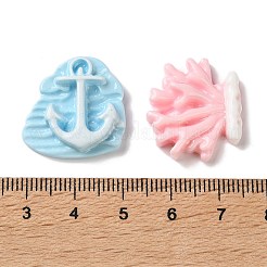 Cabochons en résine opaque de la série Ocean&nbsp;CRES-D327-01