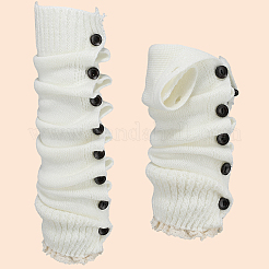 Calzini in maglia di fibra acrilica con bottone&nbsp;AJEW-WH20080-20A