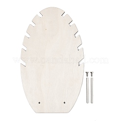Schmuckständer mit blattförmigem Anhänger aus MDF und Eisen&nbsp;NDIS-G008-02A-02