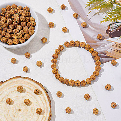 120 Stück 2 Stile natürliche Rudraksha-Perlen&nbsp;WOOD-DC0001-06