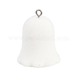 Colgantes de resina opaca flocada para Halloween&nbsp;RESI-H038-01B-P