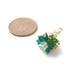 Pendentifs en verre d'arbre de noël&nbsp;PALLOY-JF01964-01