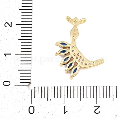 Ciondoli in ottone con micro pavé di zirconi da 15 pezzo&nbsp;KK-Z151-15G-03