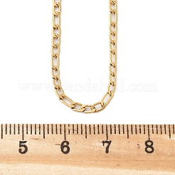 Collane a catena figaro in acciaio inossidabile 304&nbsp;LS-STAS-F034-03G