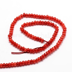 Gefärbte natürliche Malaysia Jade Rondelle Perlen&nbsp;G-E316-2x4mm-25