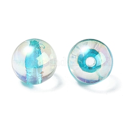 Placcatura uv perline acriliche iridescenti arcobaleno trasparenti&nbsp;OACR-F004-01F