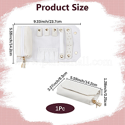 Reise-Schmuckrollen aus Kunstleder mit Glitzerpuder für Ohrringe&nbsp;ABAG-WH20005-74B