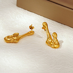 Elegantes pendientes irregulares de acero inoxidable 304&nbsp;YS1424
