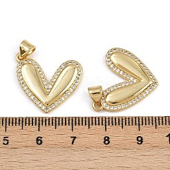 Pendentifs avec zircon cubiques à micro-pavés en laiton&nbsp;ZIRC-I367-07G-12