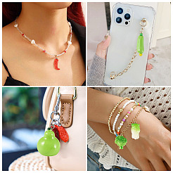20pcs 10 styles de pendentifs en résine opaque&nbsp;RESI-TA0005-37