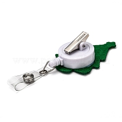 Weihnachtsbaum filz & abs plastikabzeichenrolle&nbsp;AJEW-I053-01