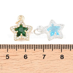 Ottone micro spianare pendenti zirconi&nbsp;KK-K421-01