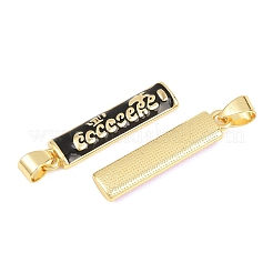 Messing Emaille-Anhänger&nbsp;KK-A297-08G