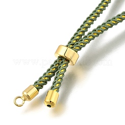 Fabrication de bracelet coulissant en cordon de coton tressé&nbsp;MAK-R001-01G-15