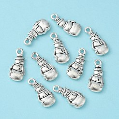 Tibetischer stil Aluminium Anhänger & Charms&nbsp;X-TIBEP-GC155-AS-RS