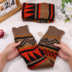 1 Paar Beinwärmersocken aus Acrylfaser&nbsp;AJEW-CY0002-12A