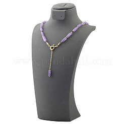 Reife Amethyst-Quader-Lasso- und Y-Halsketten für Frauen&nbsp;FS-WGAADEC-01