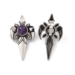 Natürlichen Amethyst Edelsteinanhänger&nbsp;KK-A173-16AS-01