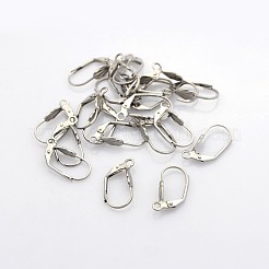 Anlaufgeschützte Ohrringbeschläge aus Edelstahl 304 mit Klappverschluss&nbsp;LS-STAS-N036-02