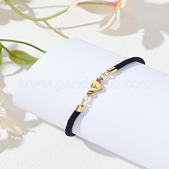 1 bracelet réglable en cordon de nylon pour femmes et hommes&nbsp;BJEW-LP0001-30F
