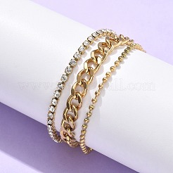 Mehrreihige Armbänder aus 304 Edelstahl&nbsp;BJEW-C103-01G