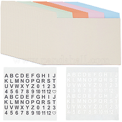 5 Stück Discbound-Notizbuch-Register-Trennblätter&nbsp;AJEW-CP0009-50