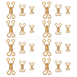 108 Stück verstellbare Jeans-Knopfnadeln aus Messing in 3 Ausführungen&nbsp;KK-GF0001-22