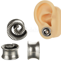 Tunnels auriculaires en alliage de laiton vortex&nbsp;FS-WGA94B8-03