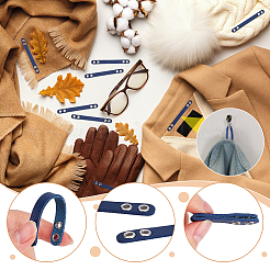 20 sangle en simili cuir avec œillets métalliques argentés pour accessoires de sac&nbsp;DIY-NB0016-35C