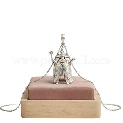 Collane vintage da donna con ciondolo a forma di gatto strega in lega.&nbsp;WG460F3-01
