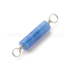 Breloques connecteurs en aventurine bleue naturelle teinte et chauffée&nbsp;PALLOY-JF01574-12