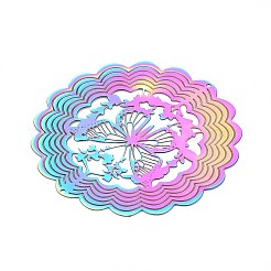 201 Edelstahl 3D drehbarer Hängewindspinner&nbsp;STAS-T064-94