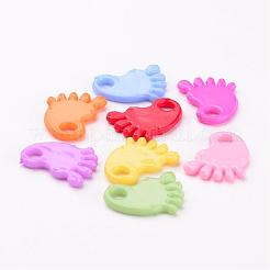 Bambino doccia ornamenti acrilici piedi del bambino ciondoli&nbsp;X-PAB215Y