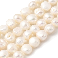 Fili di perle di perle d'acqua dolce coltivate naturali&nbsp;PEAR-A006-11B