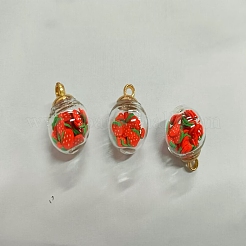 Pendenti a sfera in vetro trasparente&nbsp;LS-GLAA-TAC0003-03G