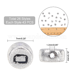 Perline in acrilico placcato argento&nbsp;PACR-CA0001-03S