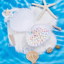 Muschelförmige Süßigkeiten-Aufbewahrungsbox aus Kunststoff&nbsp;AJEW-WH0472-90C