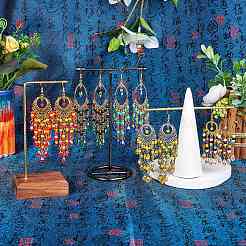 5 Paar 5-Stil Pferdeauge & Ring-Kronleuchter-Ohrringe&nbsp;EJEW-SW00008