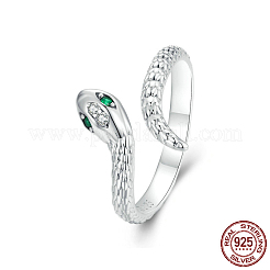 Manschettenringe aus Sterlingsilber mit Mikropavé und Zirkonia in Schlangenform für Damen&nbsp;FS-WG9DA92-01
