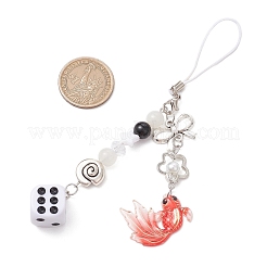 2 pz catene per telefono in plastica acrilica con gemme&nbsp;HJEW-JM03025