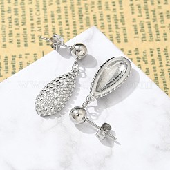 Orecchini pendenti a goccia in acciaio inossidabile 304 per donna&nbsp;EJEW-A119-16P