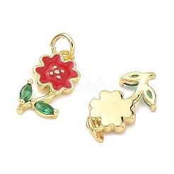 Ottone micro spianare pendenti zirconi&nbsp;KK-K417-05G